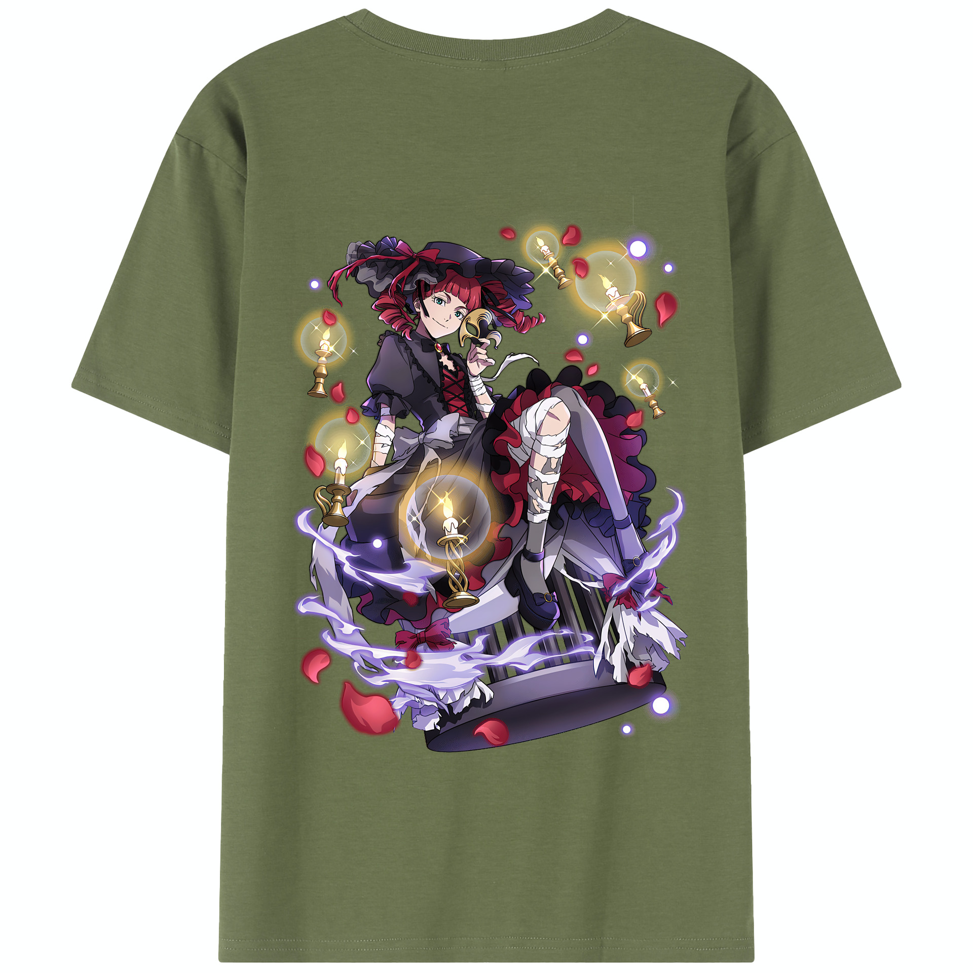 （画像用） 文豪ストレイドッグス Bungo Stray Dogs 綿100％半袖Tシャツ（背面プリント）